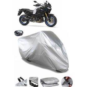 Coverplus Yamaha XT 1200Z Super Tenere Arka Çanta Uyumlu Su Geçirmez Gri Motosiklet Brandası