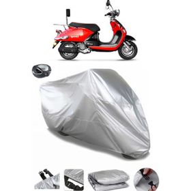 Coverplus Yuki Legend 50 Arka Çanta Uyumlu Su Geçirmez Gri Motosiklet Brandası