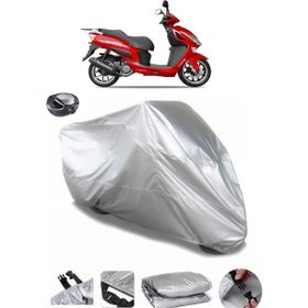 Coverplus Yuki Lupo 125 Arka Çanta Uyumlu Su Geçirmez Gri Motosiklet Brandası