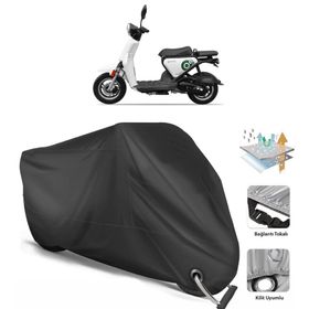 Coverplus Yuki QM50QT-6E Snoopy Siyah Motosiklet Branda
