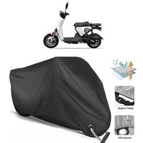 Coverplus Yuki QM50QT-6E Snoopy Siyah Motosiklet Branda