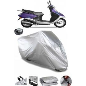 Coverplus Yuki TK50Q3 Picasso 50 Arka Çanta Uyumlu Su Geçirmez Gri Motosiklet Brandası