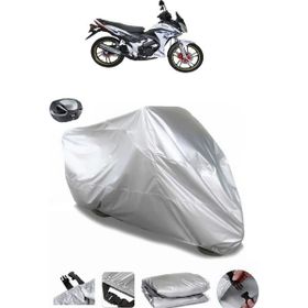 Coverplus Yuki Yıldız 130 Arka Çanta Uyumlu Su Geçirmez Gri Motosiklet Brandası