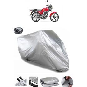 Coverplus Yuki YK 100-2A Apollo Arka Çanta Uyumlu Su Geçirmez Gri Motosiklet Brandası