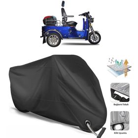 Coverplus Yuki YK-25 Midilli Siyah Motosiklet Branda