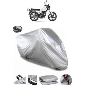 Coverplus Yuki YK125-15 Arka Çanta Uyumlu Su Geçirmez Gri Motosiklet Brandası