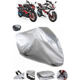 Coverplus Yuki YK250-21 R-Samurai Arka Çanta Uyumlu Su Geçirmez Gri Motosiklet Brandası