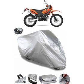 Coverplus Yuki YK250GY-7 izci Arka Çanta Uyumlu Su Geçirmez Gri Motosiklet Brandası