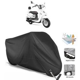 Coverplus Yuki ZN-100T-E5 Legend Siyah Motosiklet Branda