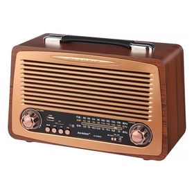 CoverZone 3299BT Büyük Large Boy Retro Radyo Taşınabilir Bluetooth Hoparlör