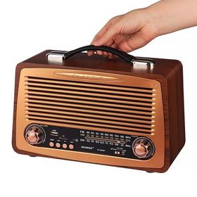 CoverZone 3299BT Büyük Large Boy Retro Radyo Taşınabilir Bluetooth Hoparlör