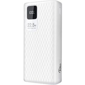 CoverZone A26Q 30.000 mAh LCD Ekran Pd 20W Hızlı Şarj Tip C Şarj Beyaz Powerbank