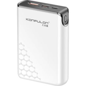 CoverZone A6Q Konfulon Mini 10.000 mAh 22.5W PD20W Type-C Input ve Output Beyaz Powerbank