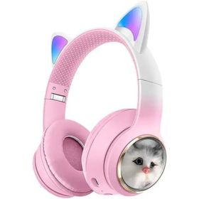 Coverzone AKZ-09 Pembe Kedi Bluetooth Kulaklık