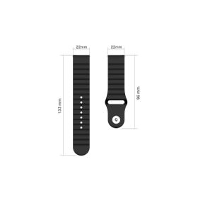 CoverZone Amazfit GTR Dalgalı Quintessential Kabartmalı Sarı Kordon