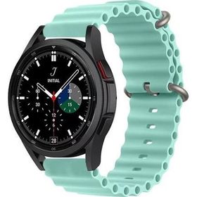 CoverZone Amazfit GTS 42 mm Quintessential Kabartmalı Metal Tokalı Turkuaz Kordon