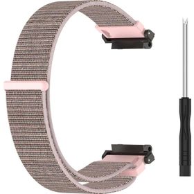 CoverZone Amazfit T-Rex 2 Hasır Örgülü Inpamally Rose Gold Kordon