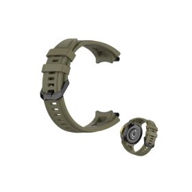 CoverZone Amazfit T-Rex 2 Solitude Spor Profesyonel Silikon Asker Yeşil Kordon