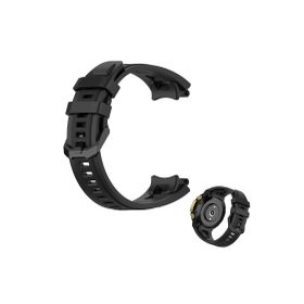 CoverZone Amazfit T-Rex 2 Solitude Spor Profesyonel Silikon Siyah Kordon