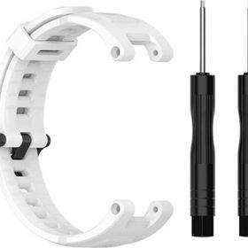 CoverZone Amazfit T-Rex Solitude Spor Profesyonel Silikon Beyaz Kordon