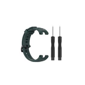 CoverZone Amazfit T-Rex Solitude Spor Profesyonel Silikon Haki Kordon