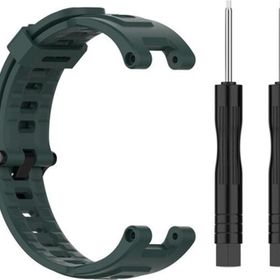 CoverZone Amazfit T-Rex Solitude Spor Profesyonel Silikon Haki Kordon