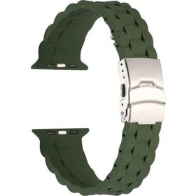 CoverZone Apple Watch 3 42-44 mm Uyumlu Metal Toka Delikli Panoply Silikon Kayış Kordon