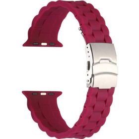 CoverZone Apple Watch 3 42-44 mm Uyumlu Metal Toka Delikli Panoply Silikon Kayış Kordon