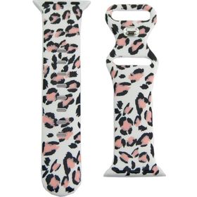CoverZone Apple Watch 3 42-44 mm Uyumlu Renkli Black Pink Desenli Kayış Kordon