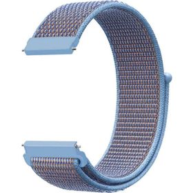 CoverZone Apple Watch 38 mm Bilekli Kumaş Açık Mavi Kordon