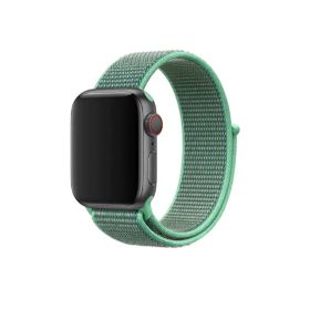 CoverZone Apple Watch 38 mm Bilekli Kumaş Nane Yeşil Kordon