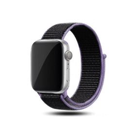 CoverZone Apple Watch 38 mm Bilekli Kumaş Purple Kordon