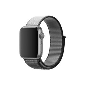 CoverZone Apple Watch 38 mm Bilekli Kumaş Two Gri Kordon