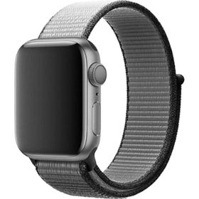 CoverZone Apple Watch 38 mm Bilekli Kumaş Two Gri Kordon