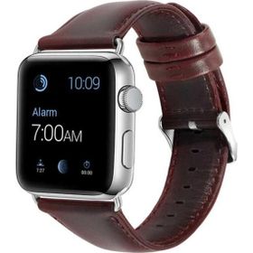CoverZone Apple Watch 38 mm Bordo Deri Kordon