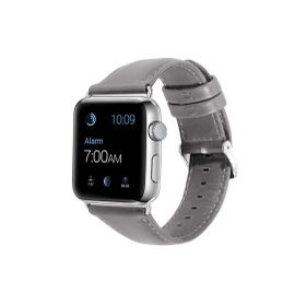 CoverZone Apple Watch 38 mm Gri Deri Kordon