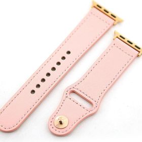 CoverZone Apple Watch 38 mm Kayış Pembe Deri Kordon