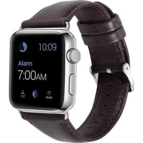 CoverZone Apple Watch 38 mm Siyah Deri Kordon