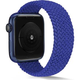 CoverZone Apple Watch 38 mm Small Knitting Braid Mavi Kordon