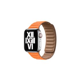 CoverZone Apple Watch 38 mm Turuncu Segment Deri Kordon
