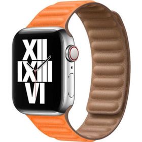 CoverZone Apple Watch 38 mm Turuncu Segment Deri Kordon
