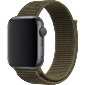 CoverZone Apple Watch 38 mm Uyumlu Komando Yeşili Spor Loop Kordon