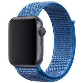 CoverZone Apple Watch 38 mm Uyumlu Mavi Spor Loop Kordon