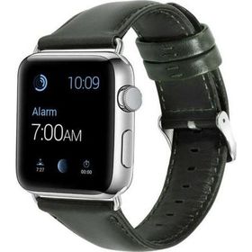 CoverZone Apple Watch 38 mm Yeşil Deri Kordon