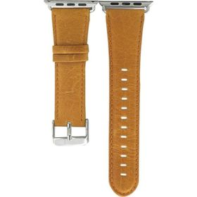 CoverZone Apple Watch 40 mm Hakiki Deri Kayış Açık Kahverengi Kordon