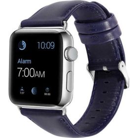 CoverZone Apple Watch 40 mm Lacivert Deri Kordon