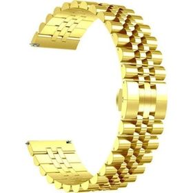 CoverZone Apple Watch 40 mm Parlak Metal Klipsli Gold Kordon