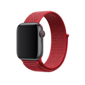 CoverZone Apple Watch 40 mm Uyumlu Kırmızı Spor Loop Kordon