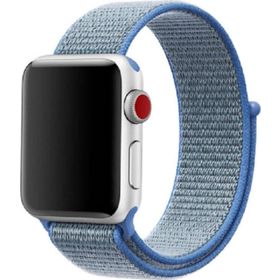 CoverZone Apple Watch 42-44 mm Bilekli Mavi Fabric Kumaş Kayış Kordon