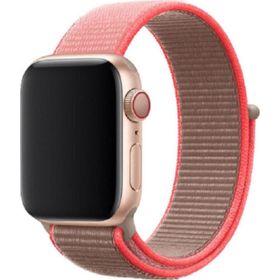 CoverZone Apple Watch 42-44 mm Fabric K20 Bilekli Kumaş Kayış Açık Pembe Kordon
